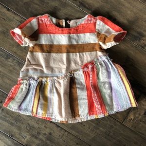 Ace & Jig Multicolor Striped Short Sleeve Tunic